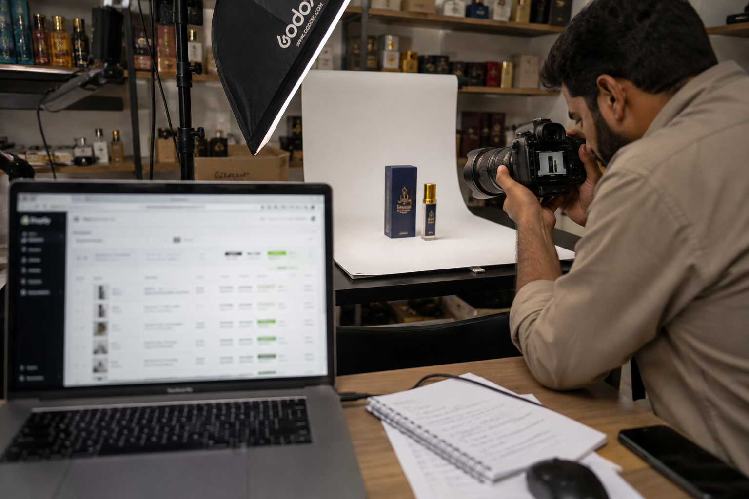 Preparando un producto para una tienda online